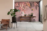 Komar Papel pintado fotográfico no tejido, hojas caídas, tamaño 350 x 250 cm, decoración de pared, salón, dormitorio, oficina