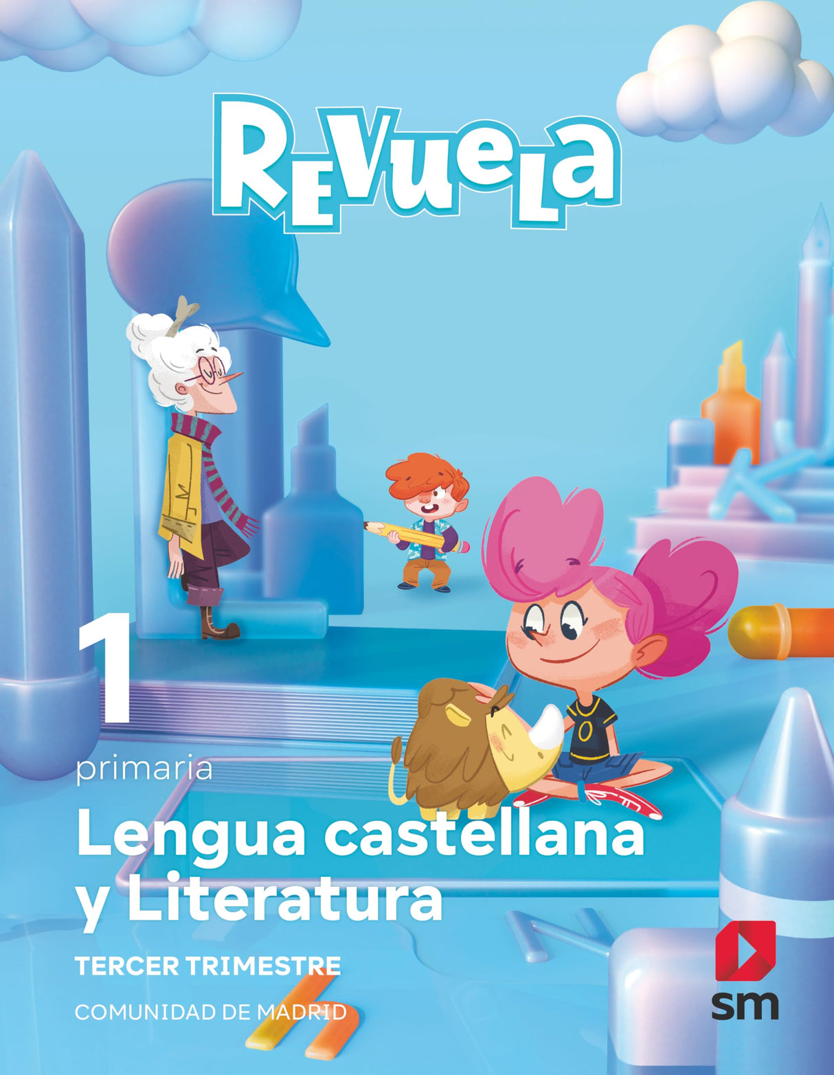 Lengua Castellana y Literatura. 1 Primaria. Trimestres. Revuela. Comunidad de Madrid