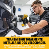 DEWALT Taladro percutor sin escobillas XR 12V con 2 baterías XR Li-Ion de 2Ah y un cargador en caja TSTAK, DCD706D2-QW