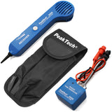 PeakTech P 3434 - Buscador de cables y cables de teléfono con comprobador de paso y señal de sonido