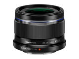 Objetivo Olympus M.Zuiko Digital 25 mm F1.8, Longitud Focal Fija rápida, Apto para Todas Las cámaras MFT (Modelos Olympus OM-D & Pen, Serie G de Panasonic), Negro