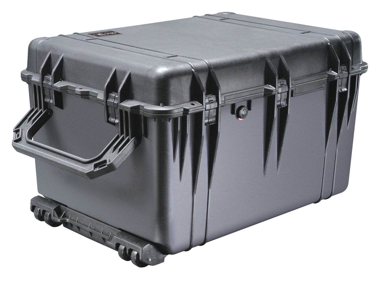 PELI 1660 Maleta estanca Grande con Ruedas para Transporte de Equipos electrónicos, ópticos y fotográficos, IP67 Resistente al Agua, 160L de Capacidad, Fabricada en Alemania, sin Espuma, Color Negro