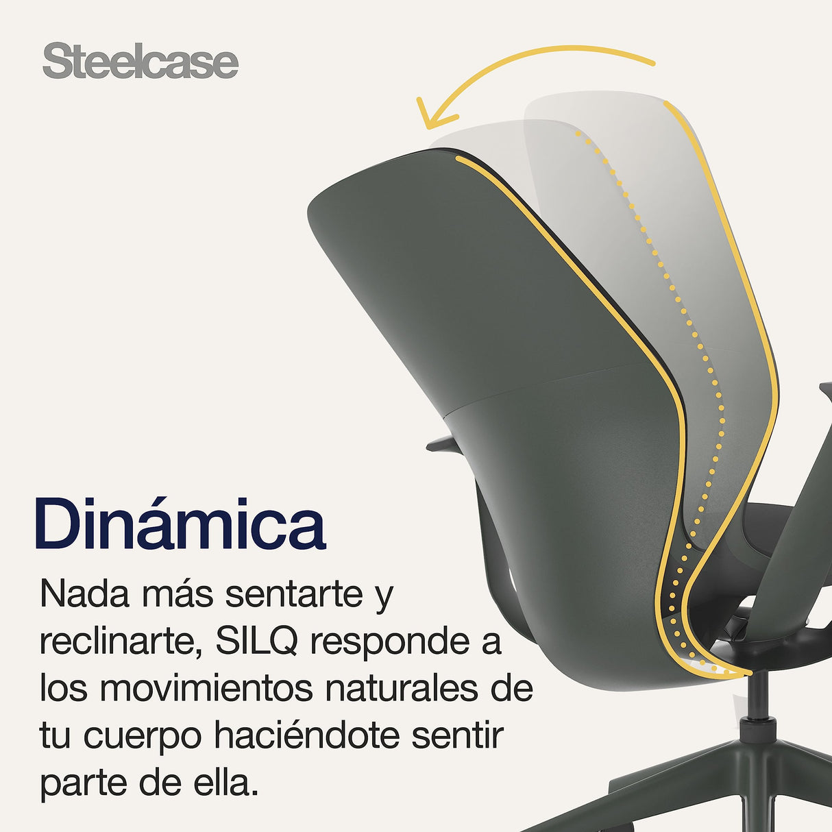 Steelcase SILQ Silla con Respaldo de mirlo/mirlo y Funda Negra
