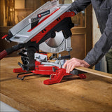 Einhell Sierra ingletadora y tronzadora y mesa TE-MS 254 T (2000W, hoja de sierra Ø254mm, ancho de corte 130mm y profundidad 74mm, incl. láser de línea de corte, func. de sierra circular de mesa)