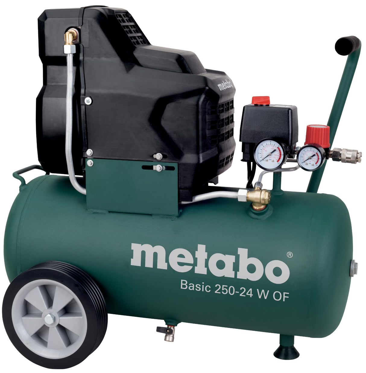 Metabo Compresor Basic 250-24 W OF 1.5kW, 8 bar, 24l, para corriente alterna monofásica