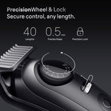 Braun Recortadora De Barba Series 7 BT7525, +7 Accesorios Para Barba, 40 Longitudes, Lámina ProBlade, Gris