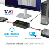 StarTech Duplicador Borrador SAS/SATA 1:1, 13GB/min, LCD (SATSASDUPE11)