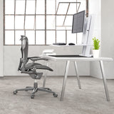 Ergotron 33-407-062 WorkFit-SR - Estación de Trabajo con Doble Soporte, Color Blanco, Aluminio