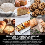 Ninja Combi Olla eléctrica multifunción 12 en 1, Horno, Freidora de aire, comidas familiares en 15 min*, incluye bandeja para hornear, fuente de horno y guía de recetas, gris, SFP700EU