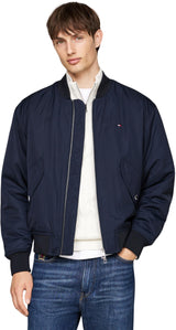 Tommy Hilfiger Cazadora Bomber Hombre Authentic Bomber con Cremallera, Azul (Desert Sky), M