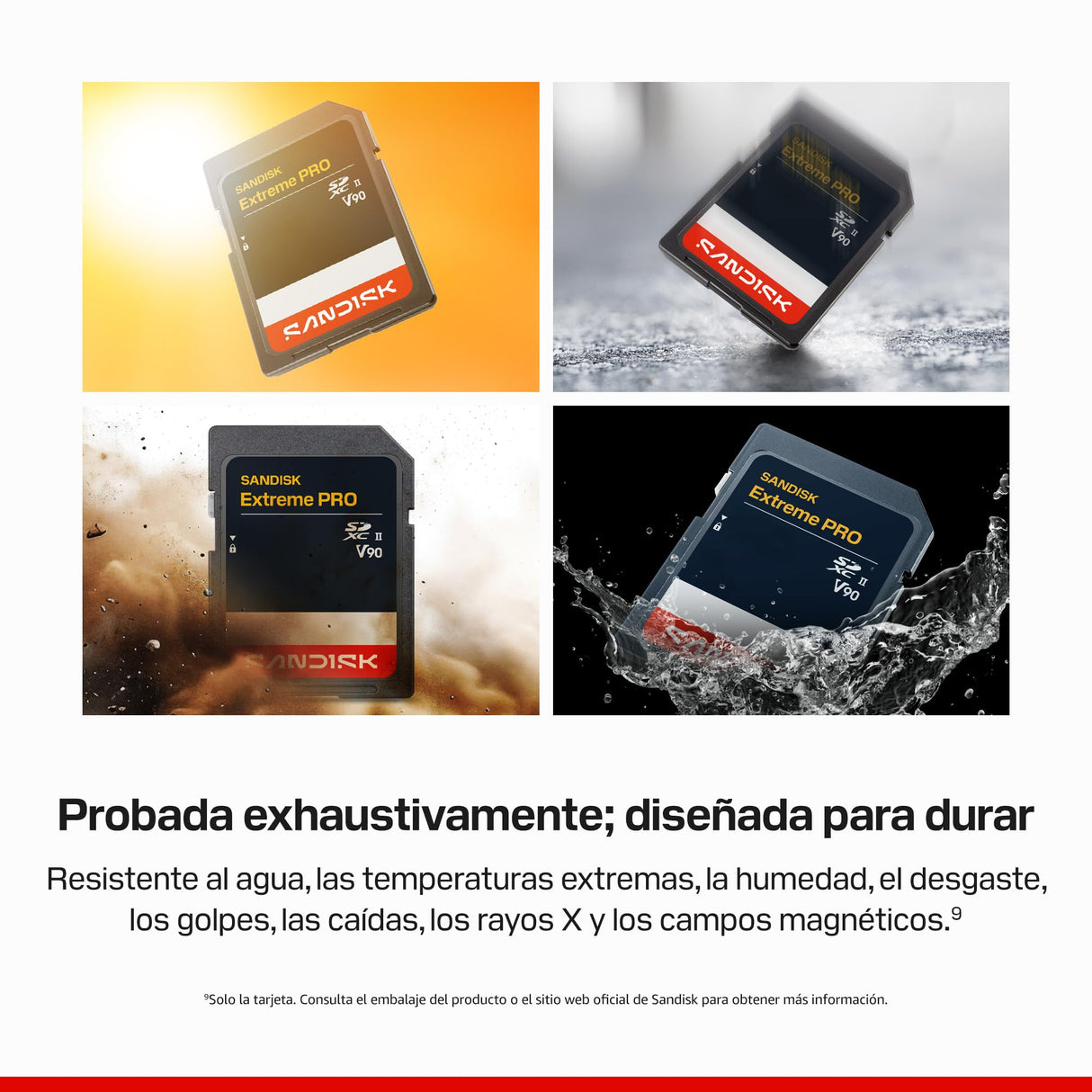 SANDISK Extreme Pro SD UHS-II V90 Tarjeta 512 GB (velocidades de Lectura de hasta 310 MB/s, Velocidades de Escritura de hasta 305 MB/s, Funciona con cámaras réflex y sin Espejo)