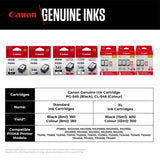 Canon PG-545XL + CL-546XL, Cartuchos de Tinta Original, Cartucho de Tinta Independiente en Color Negro y Cartucho Multicolor, Incluye 50 Hojas Papel Fotográfico 4 x 6, Compatible con Impresoras PIXMA