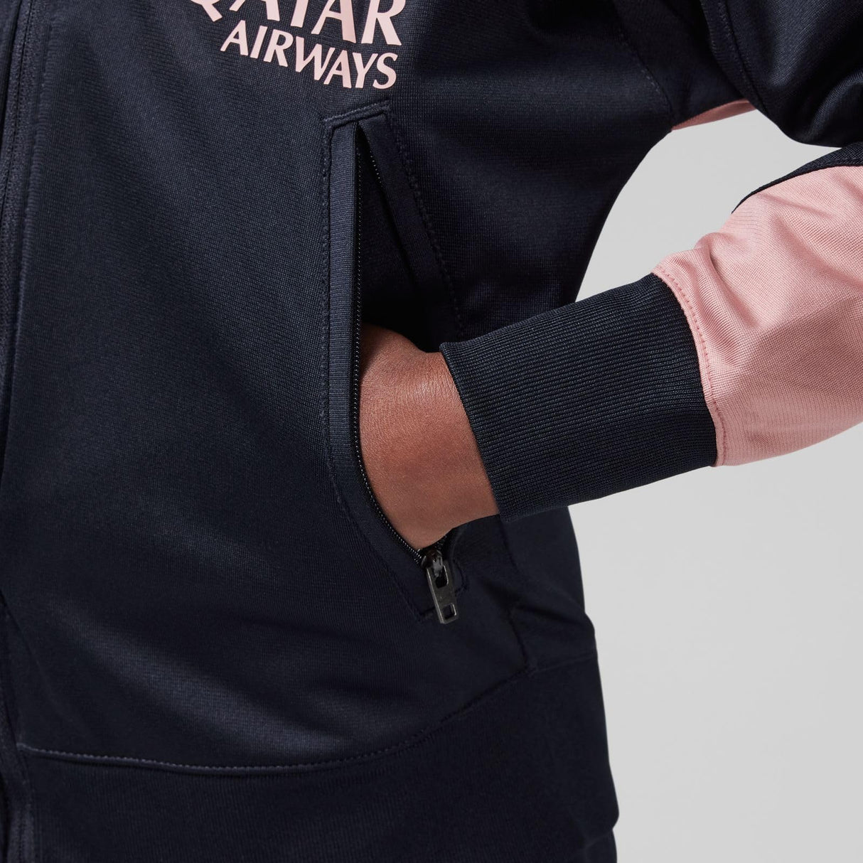 Tercera Equipación Strike París Saint-Germain Chándal De Fútbol De Tejido Knit Jordan Dri-Fit - Niño/A, Black/Rust Pink/Rust Pink, FQ2660-013, L