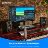 PreSonus Eris Studio 4, Monitor de Estudio Activo 4.5" a 2 Vías con Guías de Onda EBM