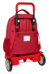 Safta SEVILLA FC - Mochila Grande con Ruedas, Compact Evolución, Extraíble, Ideal para Niños de Diferentes Edades, Cómoda y Versátil, Calidad y Resistencia, 33x22x45 cm