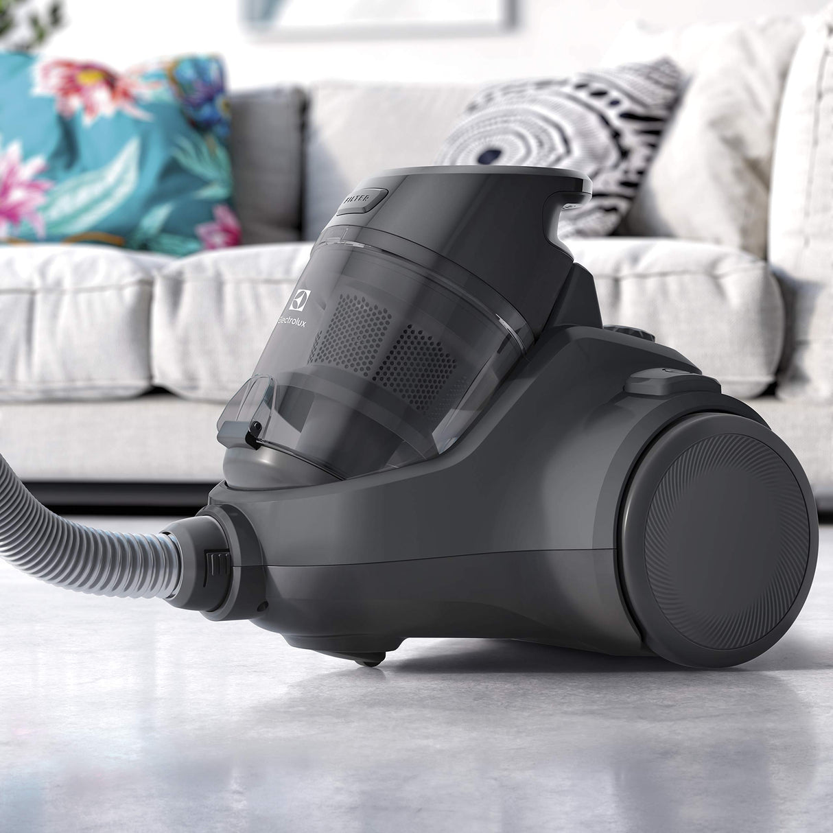 Electrolux EC41-4T Ease C4 Aspirador sin Bolsa, Metal, Negra