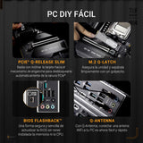 ASUS TUF Gaming X870E-PLUS WIFI7 Placa Base AMD X870E ATX, VRM de 16+2+1 Fases, DDR5, PCIe 5.0, Q-Release Slim, M.2, WiFi 7, USB4 Tipo-C, Aura Sync, AI Cooling II, AI Networking II y AI Overclocking