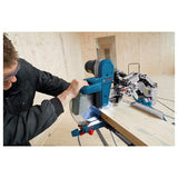 Bosch Professional GCM 12 GDL - Ingletadora telescópica (2000 W, Ø disco 305 mm, Soft Start, brazo deslizante, láser doble)