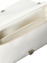 Calvin Klein Bolso bandolera Mujer Sculpted Flap con cadena, Blanco (Lily White), Talla Única