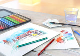 Faber-Castell 117560 - Estuche de Metal con 60 Lápices de Colores Acuarelables - Multicolor
