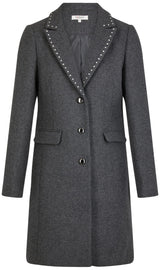 Morgan 242-glam Abrigo, Gris Claro, 44 para Mujer