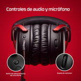 HyperX Cloud III - Auriculares Gaming con Cable, PC, PS5, Xbox, Drivers 53 mm, DTS, Marco Resistente, micrófono 10mm, USB-C, USB-A, Blanco-Rosa