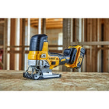 DEWALT DCS335N-XJ, Sierra de calar sin cable 18V, fácil cambio de cuchilla, interruptor de bloqueo, Velocidad de 3200 rpm, Corte madera 135mm, Acero 10mm, Sin batería ni cargador