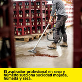 Kärcher Aspirador en seco y húmedo NT 30/1 Ap Te L, Potencia: máx. 1380 W, depósito: 30 l, Manguera de aspiración: 2,5 m, Boquilla barredora de Suelos (300 mm), Boquilla para Ranuras, Toma del Equipo