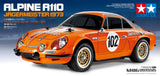 Tamiya 58708 1:10 RC Renault Alpine A110 Jägerm. M - 06 - Coche teledirigido, vehículo RC, modelismo, Kit para Montar, Hobby, Tinkering, Multicolor