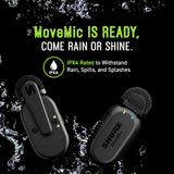 Shure MoveMic One - Pro Direct to Phone Micrófono inalámbrico Lavalier para iPhone y Android, Bluetooth Mini Mic, Carga de 24 horas, Configuración rápida, IPX4, Compact & Portable Clip Lav (MV-ONE-Z6)