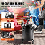 VEVOR Tanque a Presión para Pintura en Aerosol de Agitación Automática de 30 L Presión Ajustable de 70 PSI, Tanque de Pintura a Presión con Pistola Rociadora y Mangueras para la Decoración del Hogar