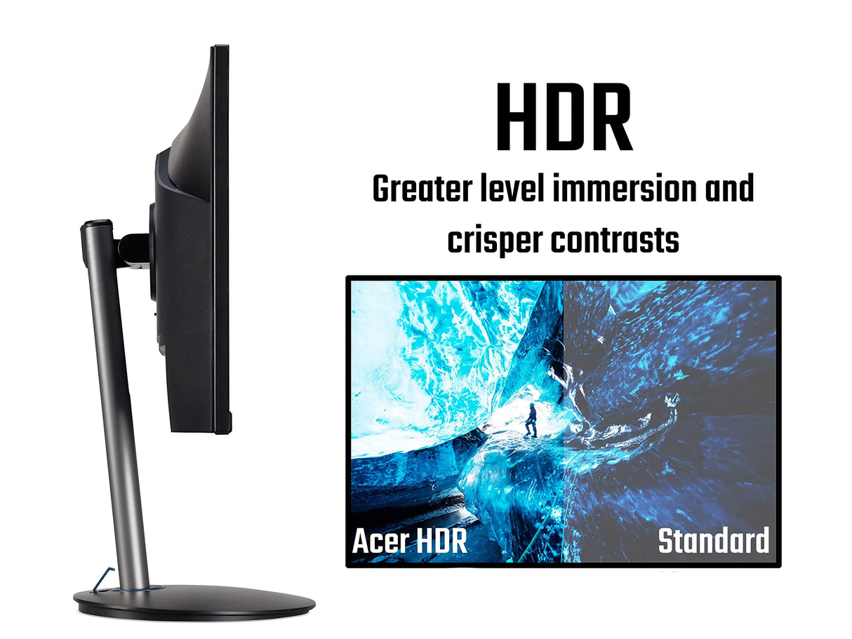 acer Nitro XF273Sbmiiprx Monitor de Juegos Full HD de 27 Pulgadas (Panel IPS, FreeSync Premium, 165Hz (OC), HDR 10, Altura Ajustable, 0.5 ms, DP, HDMI, Negro) - Exclusivo de Amazon