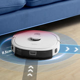 Midea M6 Robot Aspirador y Fregasuelos con Sistema Inteligente de Navegación LiDAR,Aspirador Robot,Autonomía 140 min,Potencia de Succión de 2000Pa,Control App,para Pelo de Mascotas y Suelos Duros