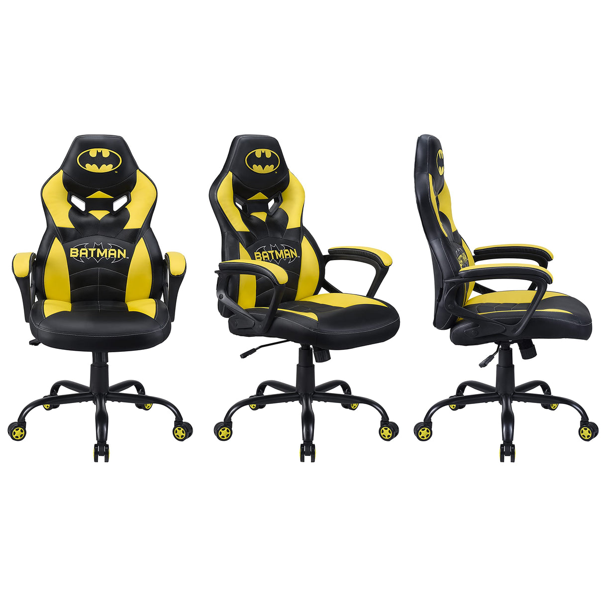 Subsonic - Batman - Silla Gaming Junior - Asiento Gamer para Escritorio Poliuretano - Sillon De Oficina - Licencia Oficial DC Comics (Windows 8)