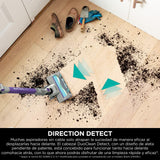 Shark PowerDetect Aspiradora sin Cable, DuoClean Detect, Limpieza inversa, Anti-Hair Wrap Plus, autonomía 70 min., cepillos Estrecho, multisuperficie, para Pelo de Mascota, Modo Mano, Gris, IP1251EUT