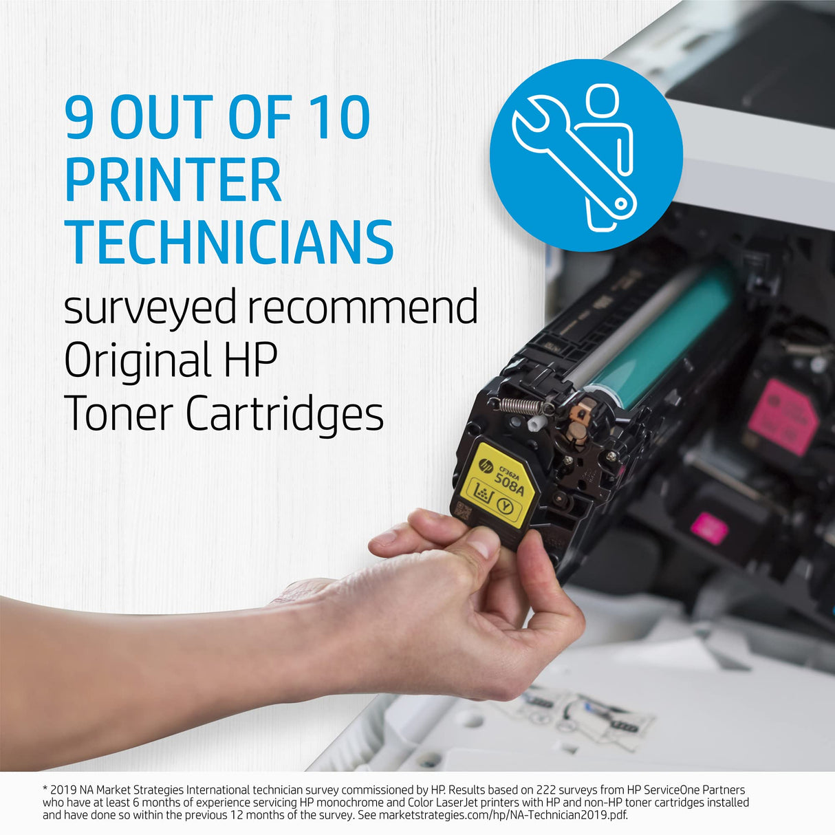 HP 654A CF331A Cian, Cartucho Tóner Original, de 15.000 páginas, para impresoras HP LaserJet Enterprise M651dn, M651n y M651xh