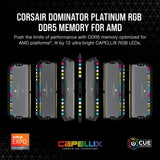 CORSAIR DOMINATOR PLATINUM RGB DDR5 32GB (2x16GB) DDR5 6000MHz CL30 AMD EXPO Intel XMP iCUE Memoria de Ordenador Compatible - Gris (CMT32GX5M2B6000Z30K)