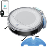 LEFANT M310 Ultra Robot Aspirador y Fregasuelos 3 en 1 con Succión de 6000Pa, 170min, Mapeo Láser ToF, Evasión de Obstáculos PSD de 190°, Reconocimiento de Alfombras, WiFi/App/Alexa, Gris