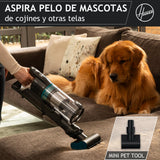 Hoover HF1 Plus Aspiradora sin Cable con Modo Turbo, Boquilla Multifuncional y Cepillo Antienredos, 45 min de Autonomía, Park&Go, Luces LED, Herramienta para Mascotas HF1P10P