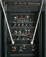 Pronomic PH12AW Caja Activa 12" con batería, 80W RMS, 5h autonomía, Bluetooth, MP3/SD/USB, Incluye micrófono inalámbrico, Headset, Mando y Trolley para Sistemas móviles.