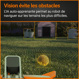 WORX Landroid Vision S250 WR202E Robot cortacésped para Jardines de hasta 250 m² – Robot cortacésped Inteligente sin Cable de limitación – WiFi y Bluetooth – prevención Activa de obstáculos con