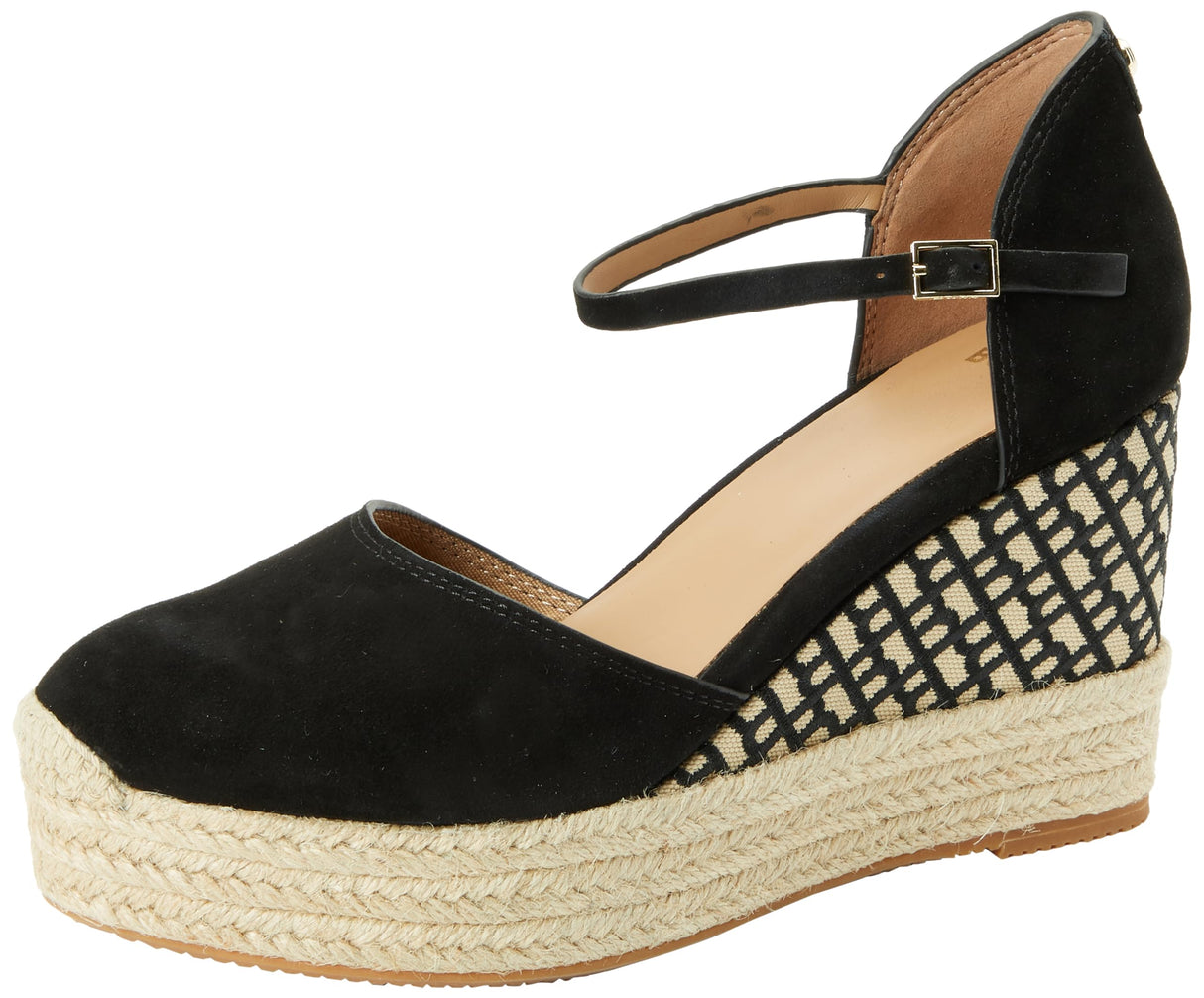BOSS Madeira_Wedge_sdcveb, Sandalia Mujer, Negro1, 42 EU