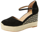 BOSS Madeira_Wedge_sdcveb, Sandalia Mujer, Negro1, 42 EU