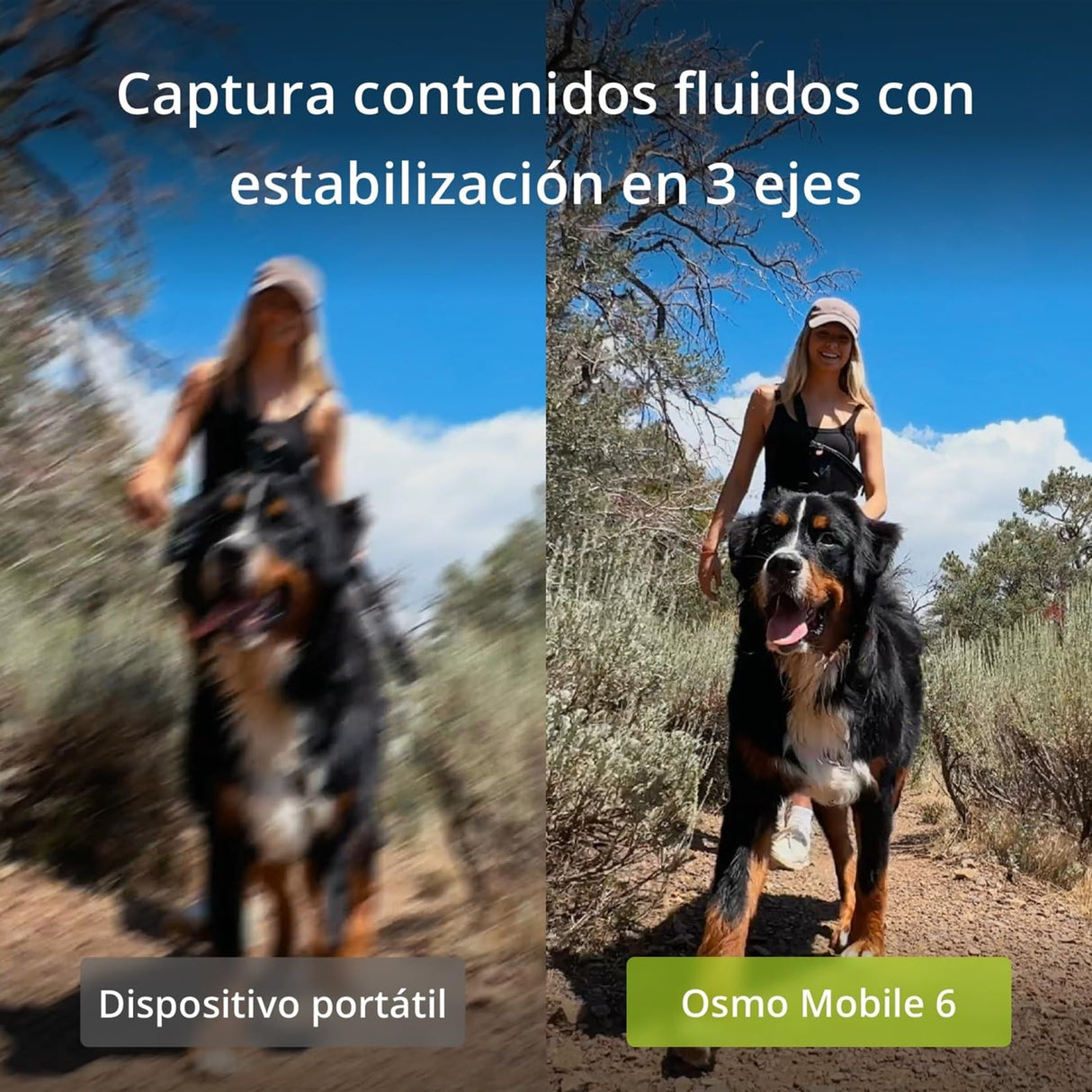 DJI Estabilizador para Smartphones OSMO Mobile 6, en Tres Ejes para teléfonos, Brazo Extensible Integrado, portátil y Plegable, estabilizador para videoblogs, vídeos de Youtube y TikTok
