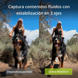DJI Estabilizador para Smartphones OSMO Mobile 6, en Tres Ejes para teléfonos, Brazo Extensible Integrado, portátil y Plegable, estabilizador para videoblogs, vídeos de Youtube y TikTok