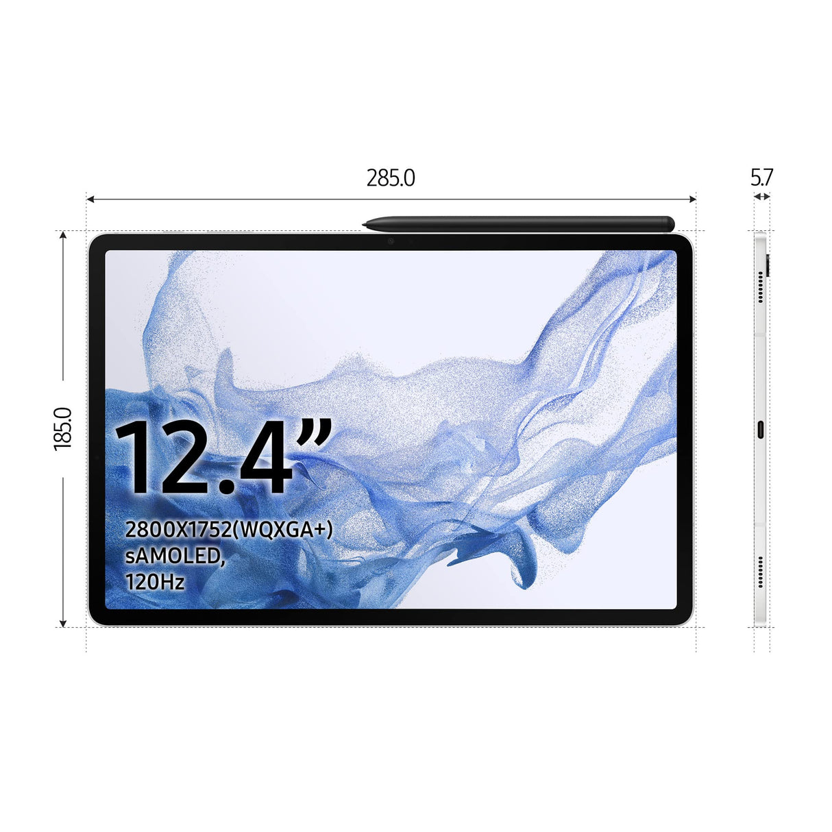 Samsung Galaxy Tab S8+ 12.4p 8Go WiFi