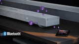 SHARP HT-SBW53121(SL) Soundbar 3.1.2 Dolby Atmos/DTS:X, subwoofer inalámbrico, barra de sonido elegante y potente con altavoces que emiten hacia arriba, sonido envolvente 3D. P. Maxima 550w color Gris