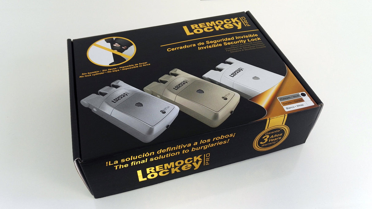 REMOCK RLP4S Cerradura de Seguridad Invisible con 4 mandos, 3 W, 3 V, Plata