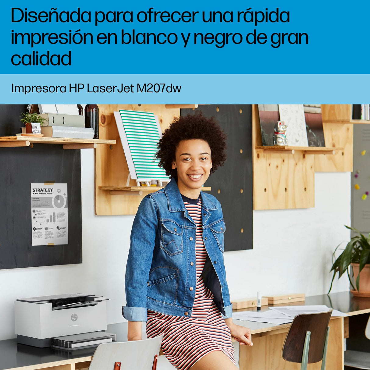 HP LaserJet t M207dw 8J9K9F, Impresora Láser A4 Monocromo - Impresión a Doble Cara Automática (28ppm, Wi-Fi, Ethernet, USB 2.0, Procesador 500MHz, Memoria 64MB) Blanca y Gris