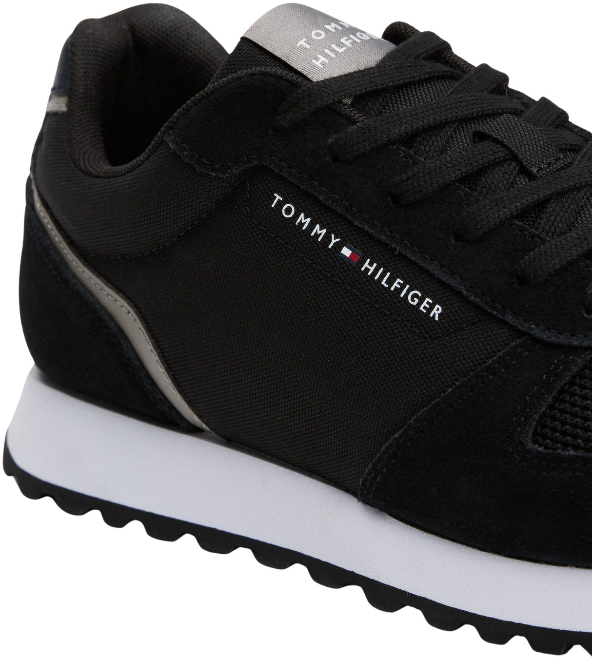 Tommy Hilfiger Runner Sneaker Hombre New Eva Mix Calzado Deportivo, Negro (Black), 42